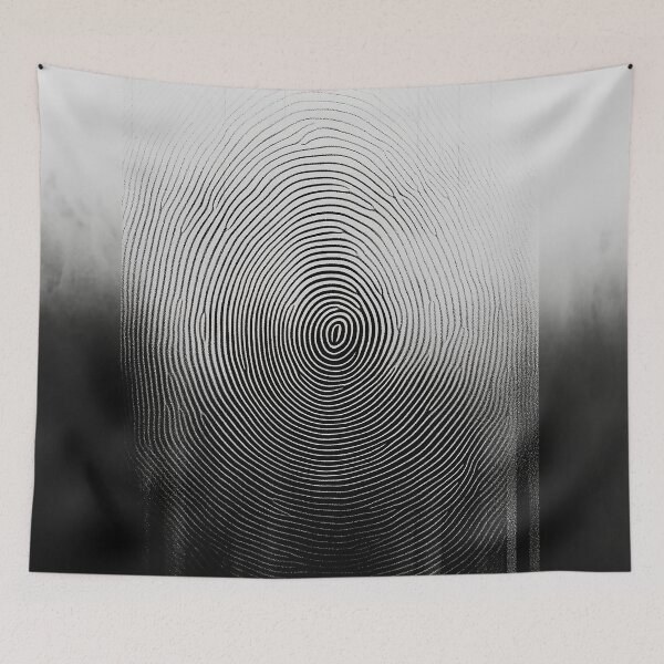 Item preview, Echoes of Identity – Abstract Fingerprint Art designed and sold by Mysterium AI.