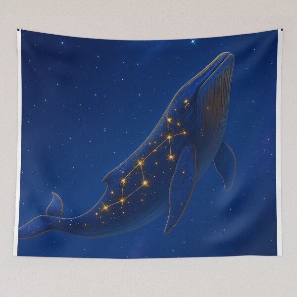 Item preview, Starry Whale in Cosmic Ocean designed and sold by Sangsang Compass.