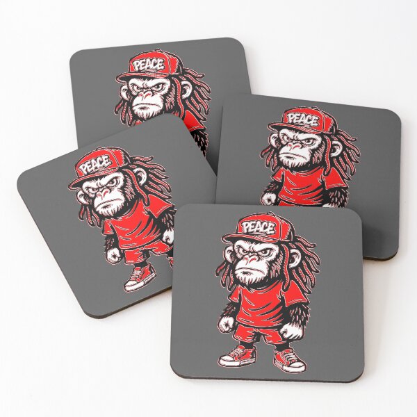 Item preview, Peace Monkey Street Attitude Art and Hat designed and sold by 4rpixs.