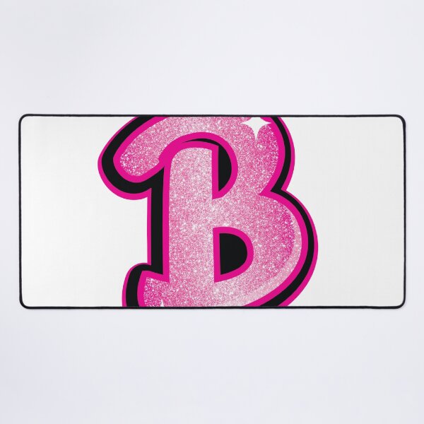 Item preview, Glitter Pink B Initial Sticker designed and sold by LazyCreativeCo.