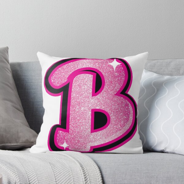 Item preview, Glitter Pink B Initial Sticker designed and sold by LazyCreativeCo.