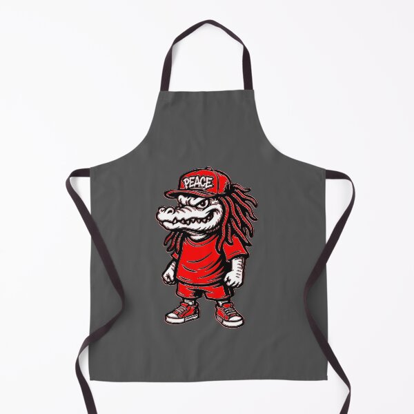 Item preview, Peaceful Street Gator with Dreadlocks and Peace Hat designed and sold by 4rpixs.