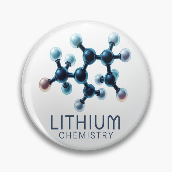 Item preview, Lithium Chemistry Molecule Structure Sticker  designed and sold by stylishsketcher.