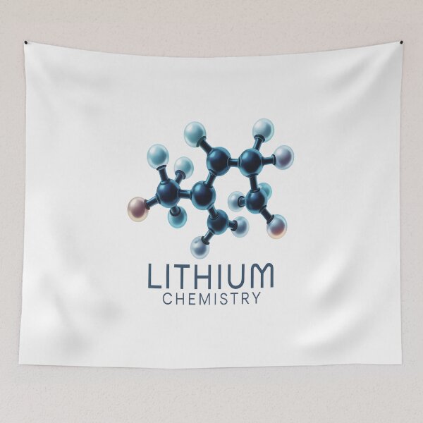 Item preview, Lithium Chemistry Molecule Structure Sticker designed and sold by stylishsketcher.