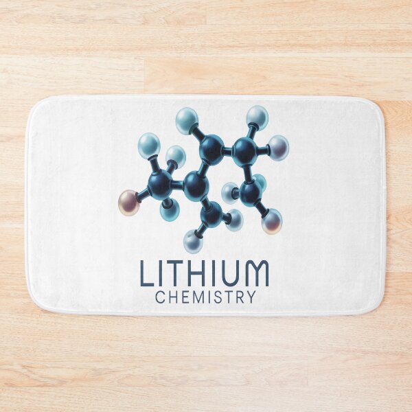 Item preview, Lithium Chemistry Molecule Structure Sticker  designed and sold by stylishsketcher.