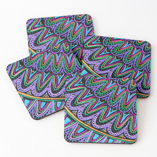 Item preview, 80's Waves and Spirals designed and sold by TheArtyOne11.