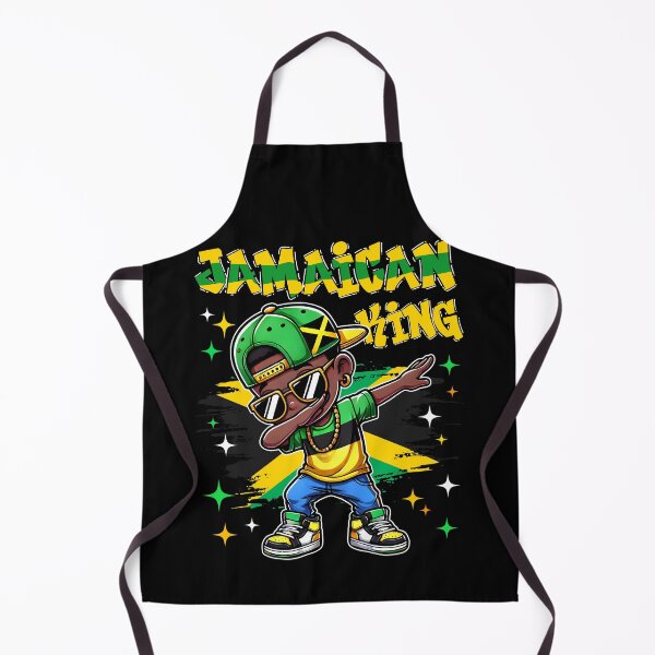 Item preview, Jamaican King dabbing Jamaica Flag Pride Jamaica for Kids designed and sold by NUMAcreations.
