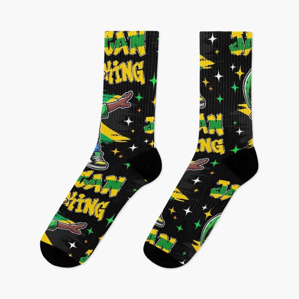 Item preview, Jamaican King dabbing Jamaica Flag Pride Jamaica for Kids designed and sold by NUMAcreations.