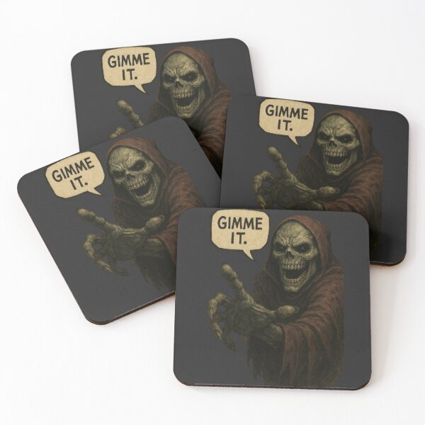 Item preview, Grim Reaper “Gimme It” Illustration designed and sold by Jomfy-Comfy.