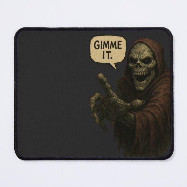 Item preview, Grim Reaper “Gimme It” Illustration designed and sold by Jomfy-Comfy.