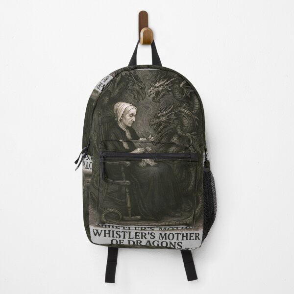 Item preview, Whistler’s Mother of Dragons – Epic Fantasy Art Mashup with a Humorous Twist designed and sold by Shoot-The-Moon.