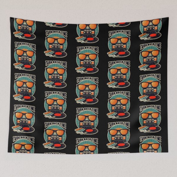 Item preview, Turn back time, old skool music tribute for vintage retro vibes  designed and sold by Slickskillz11.