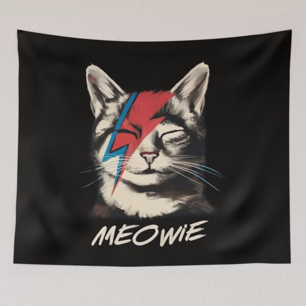 Item preview, Glam Rock Cat – Meowie Lightning Design Retro Style Animals Gifts For Men Women Kids designed and sold by ArmyAbodo.