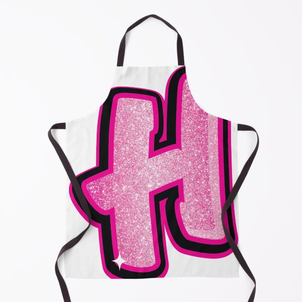 Item preview, Glitter Pink H Initial Sticker designed and sold by LazyCreativeCo.