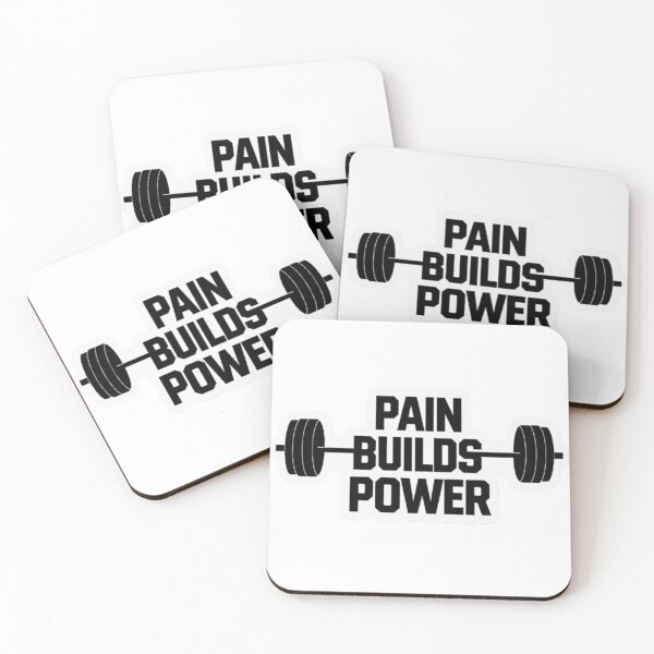 Item preview, Pain builds power design designed and sold by Motivated Sensei.