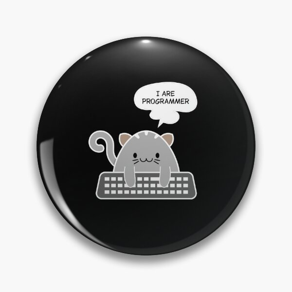 Item preview, Funny Cat Programmer Meme – Cute Coding Cat with Keyboard designed and sold by Balasan.