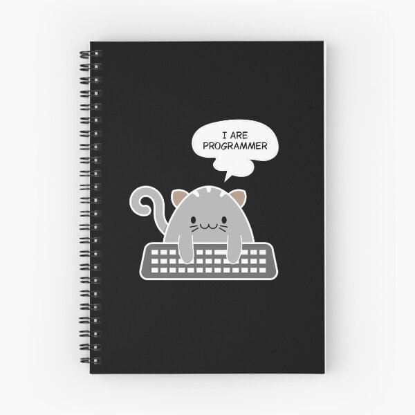 Item preview, Funny Cat Programmer Meme – Cute Coding Cat with Keyboard designed and sold by Balasan.
