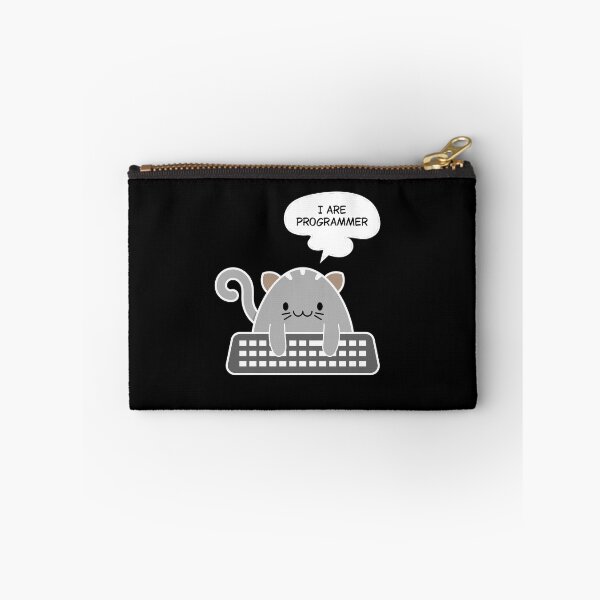 Item preview, Funny Cat Programmer Meme – Cute Coding Cat with Keyboard designed and sold by Balasan.