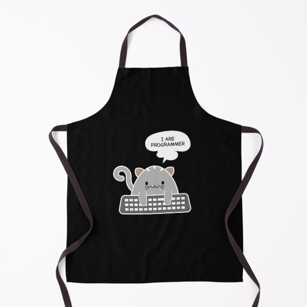 Item preview, Funny Cat Programmer Meme – Cute Coding Cat with Keyboard designed and sold by Balasan.