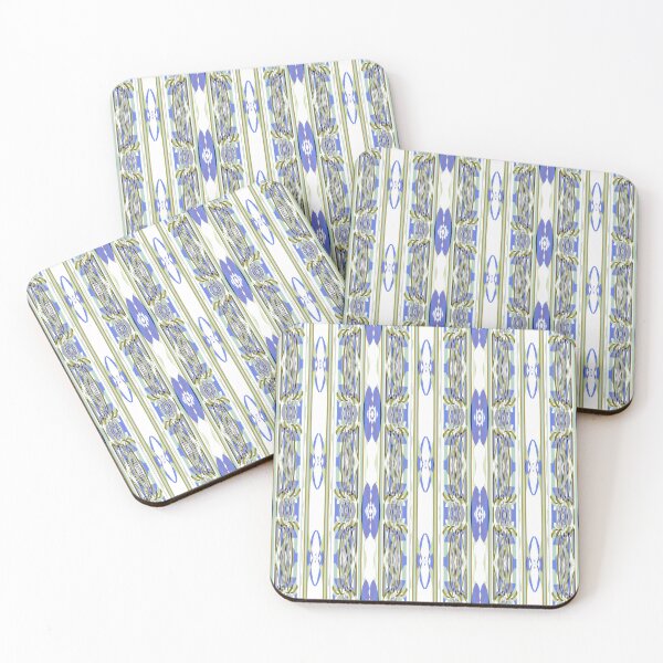 Item preview, Purple and Cream Patterned Stripes Repeat Pattern designed and sold by Sharon Schwalbe.