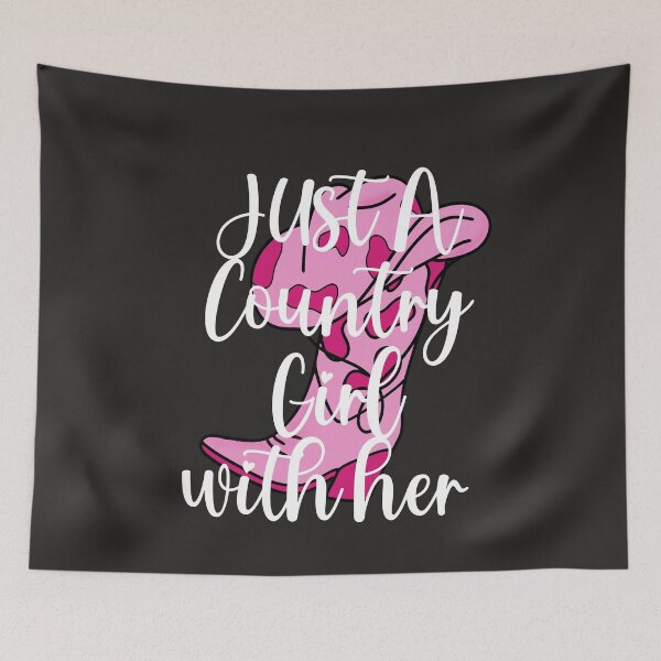 Item preview, Just A Country Girl With Her Cowboy Boots and Hat Tshirts  designed and sold by Shevonda Thomas.