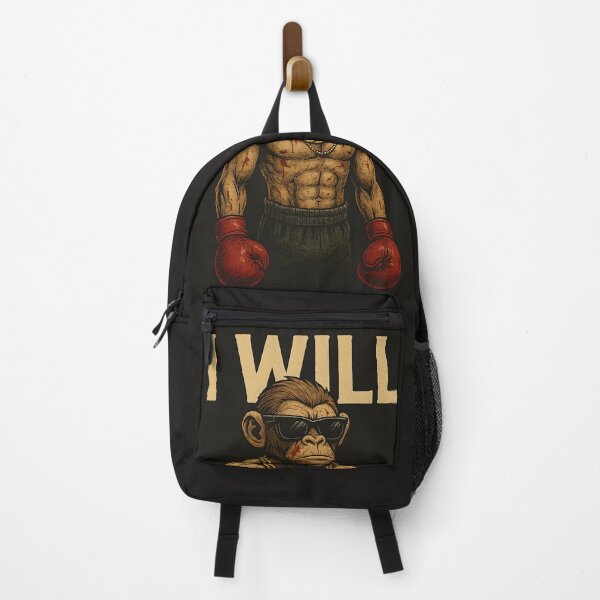 Item preview, "I WILL – Gritty Boxing Ape Motivational Art" designed and sold by The-Daily-Drape.