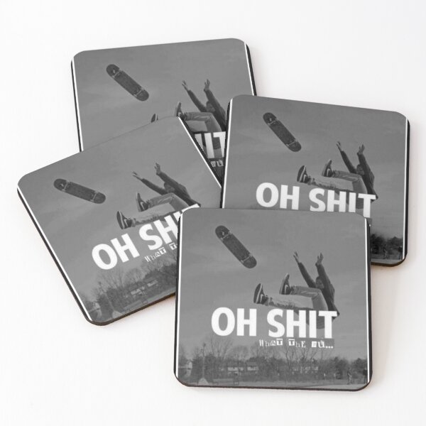 Item preview, Oh shit , Skate,skateboard, skating , artwork design designed and sold by Slickskillz11.