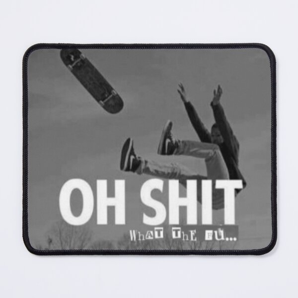 Item preview, Oh shit , Skate,skateboard, skating , artwork design designed and sold by Slickskillz11.