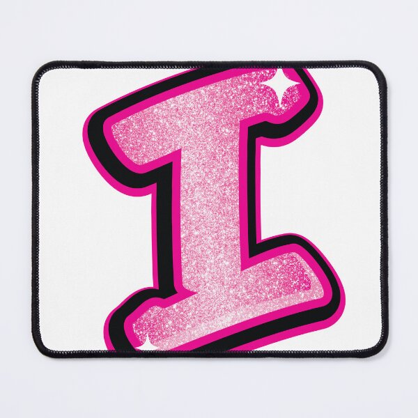 Item preview, Glitter Pink I Initial Sticker designed and sold by LazyCreativeCo.