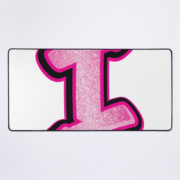 Item preview, Glitter Pink I Initial Sticker designed and sold by LazyCreativeCo.