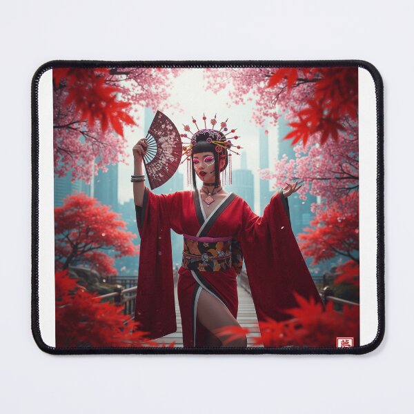 Item preview, Between Technology and Tradition: Autumn Leaves Cyber Geisha designed and sold by schwa24jpn.