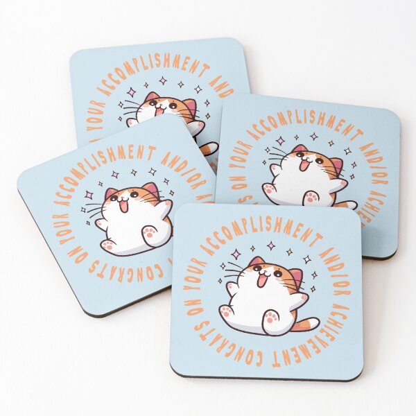 Item preview, Congrats On Your Accomplishment And/Or Achievement Cat designed and sold by KilkennyCat Art.