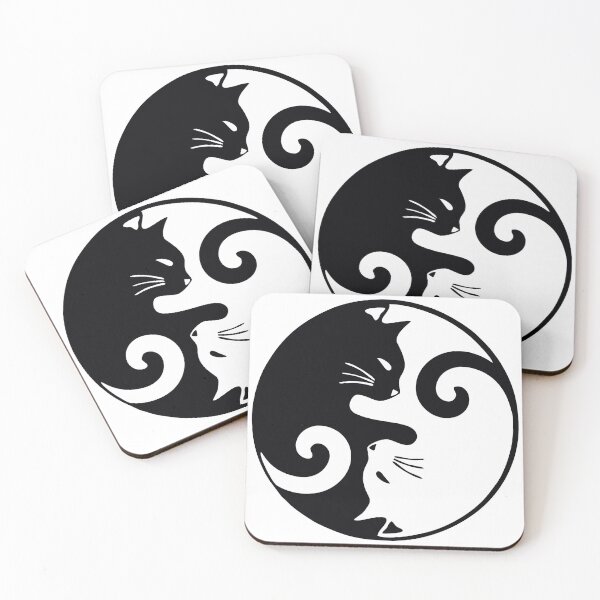 Item preview, Love Cats Ying Yang designed and sold by TheButchQueen.