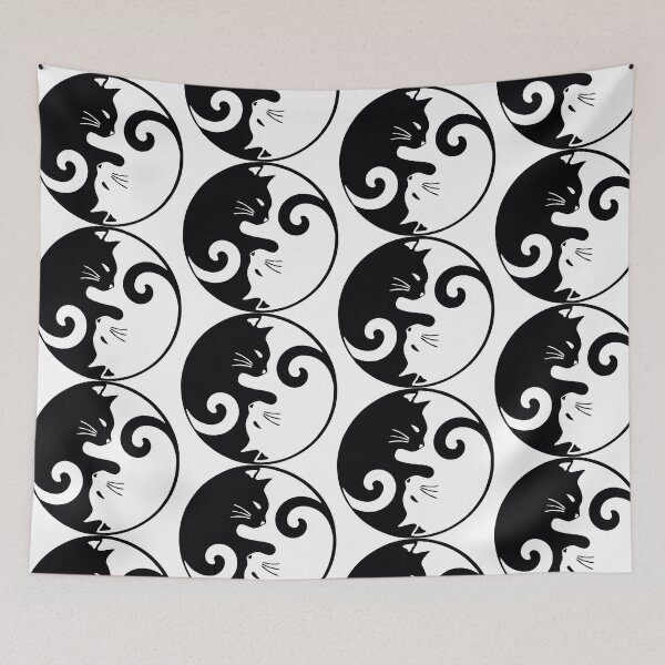 Item preview, Love Cats Ying Yang designed and sold by TheButchQueen.