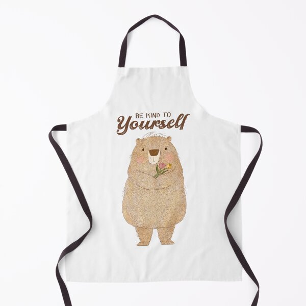 Item preview, BE KIND TO Yourself quote with a cute bear designed and sold by SoothiArt.
