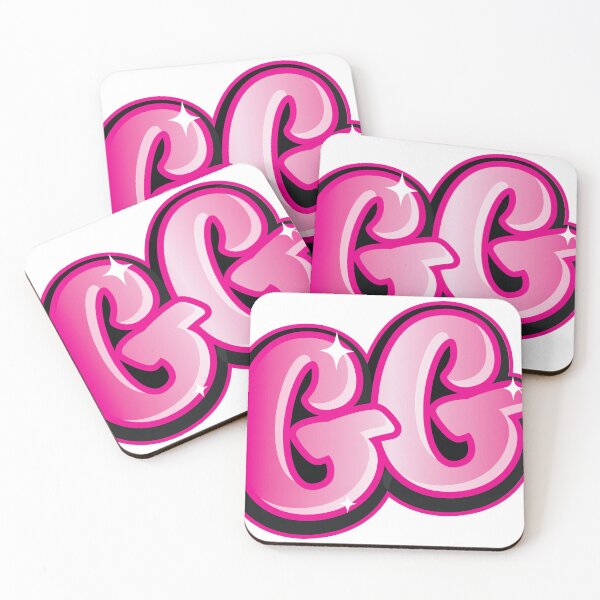 Item preview, Gamer GG's Pink Sticker designed and sold by LazyCreativeCo.