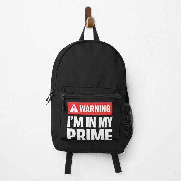 Item preview, "Warning: I’m In My Prime – Bold Motivational Typography" designed and sold by The-Daily-Drape.