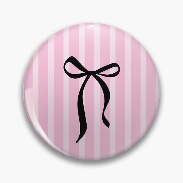 Item preview, Bow in Pretty Pink Stripes – Cute Girly Aesthetic Pattern designed and sold by LeoraAtelier.