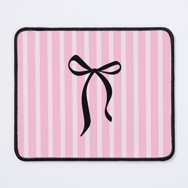 Item preview, Bow in Pretty Pink Stripes – Cute Girly Aesthetic Pattern designed and sold by LeoraAtelier.