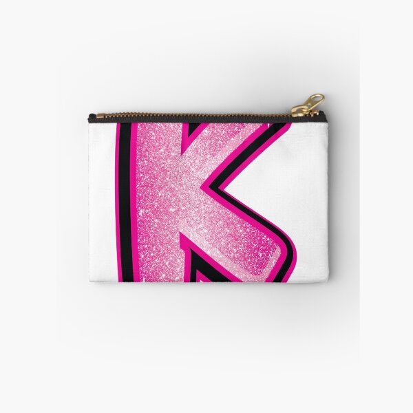 Item preview, Glitter Pink K Initial Sticker designed and sold by LazyCreativeCo.