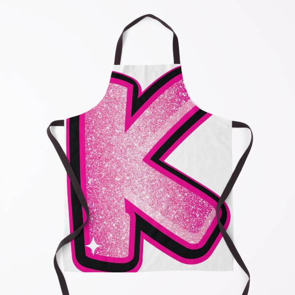 Item preview, Glitter Pink K Initial Sticker designed and sold by LazyCreativeCo.