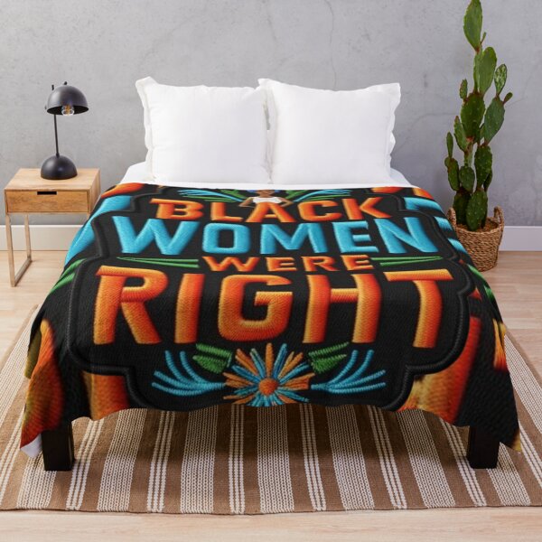 Item preview, Black Women Were Right Embroidered Patch Design designed and sold by ArtDesignTp.