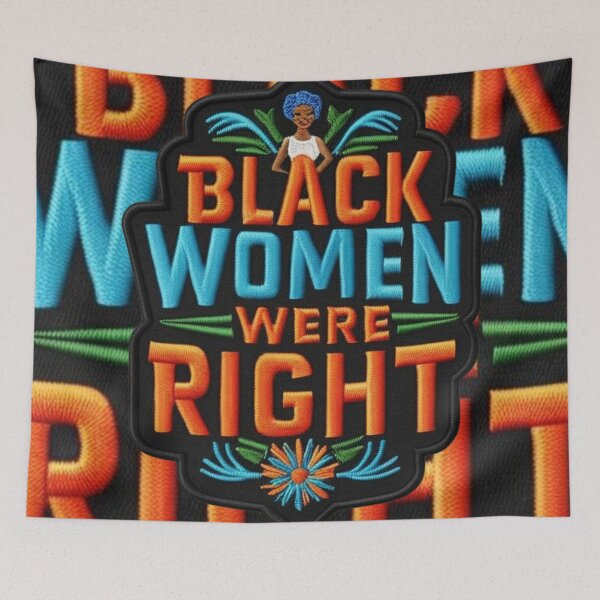 Item preview, Black Women Were Right Embroidered Patch Design designed and sold by ArtDesignTp.