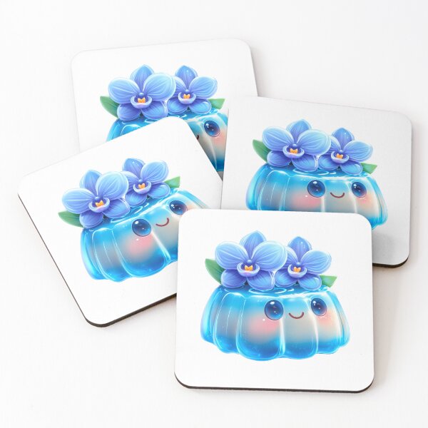 Item preview, Floral Jelly Dessert with  Orchids in Glossy Style designed and sold by Anastasiia Yurevych.