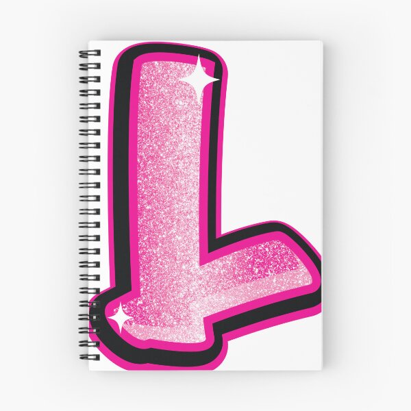 Artikelvorschau, Glitzer-Rosa-Buchstaben-L-Aufkleber entworfen und verkauft von LazyCreativeCo.