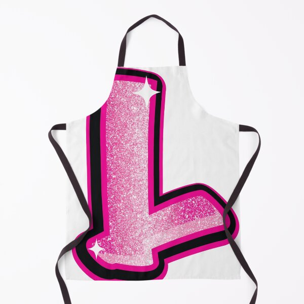 Item preview, Glitter Pink L Initial Sticker designed and sold by LazyCreativeCo.