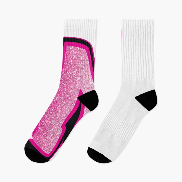 Item preview, Glitter Pink N Initial Sticker designed and sold by LazyCreativeCo.