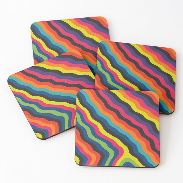 Item preview, Retro Rainbow Swirl Wave Pattern designed and sold by weirdfishes123.