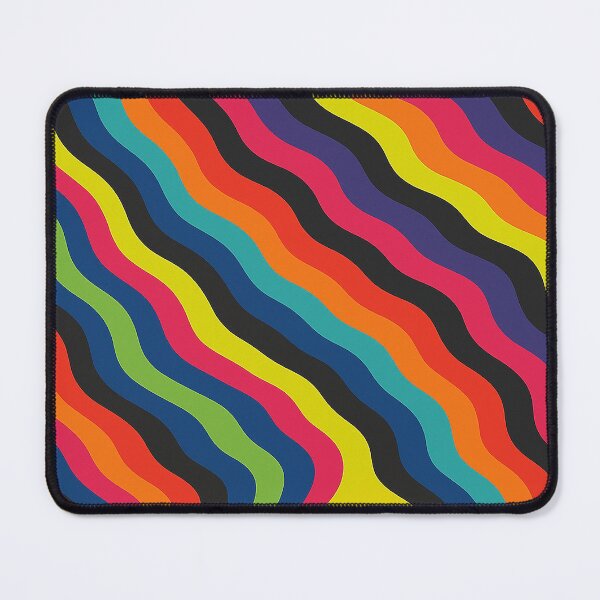 Item preview, Retro Rainbow Swirl Wave Pattern designed and sold by weirdfishes123.