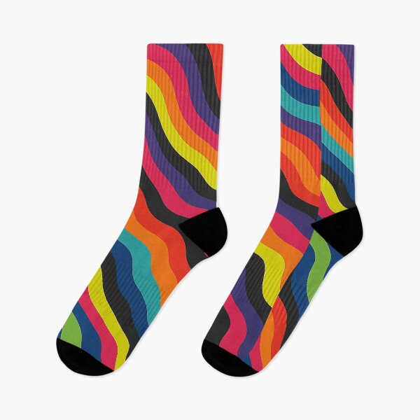 Item preview, Retro Rainbow Swirl Wave Pattern designed and sold by weirdfishes123.
